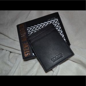 ✨ STEVE MADDEN WALLET - BLACK LEATHER ✨